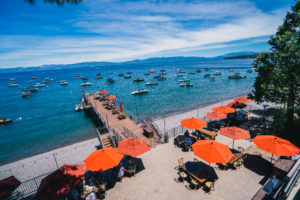 Summer pier dining at the West Shore Cafe