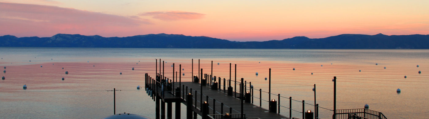 Tahoe alpenglow at dusk